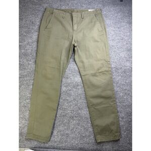 Rag & Bone Men's Chino Pants Stretch 100% Cotton Size 31 Khaki Olive Green USA